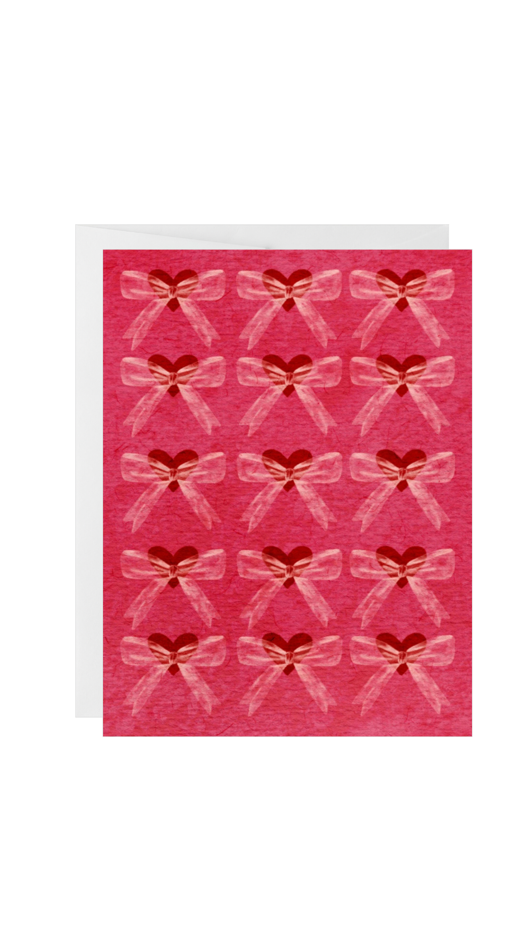 Vintage Heart Bow Card