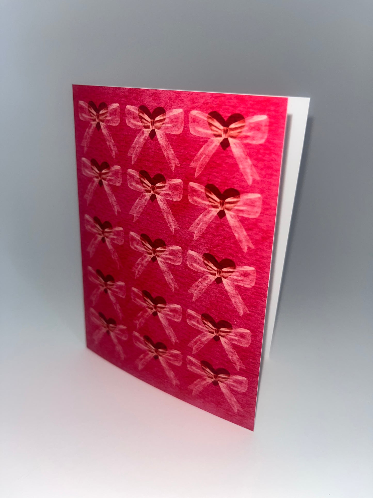 Vintage Heart Bow Card