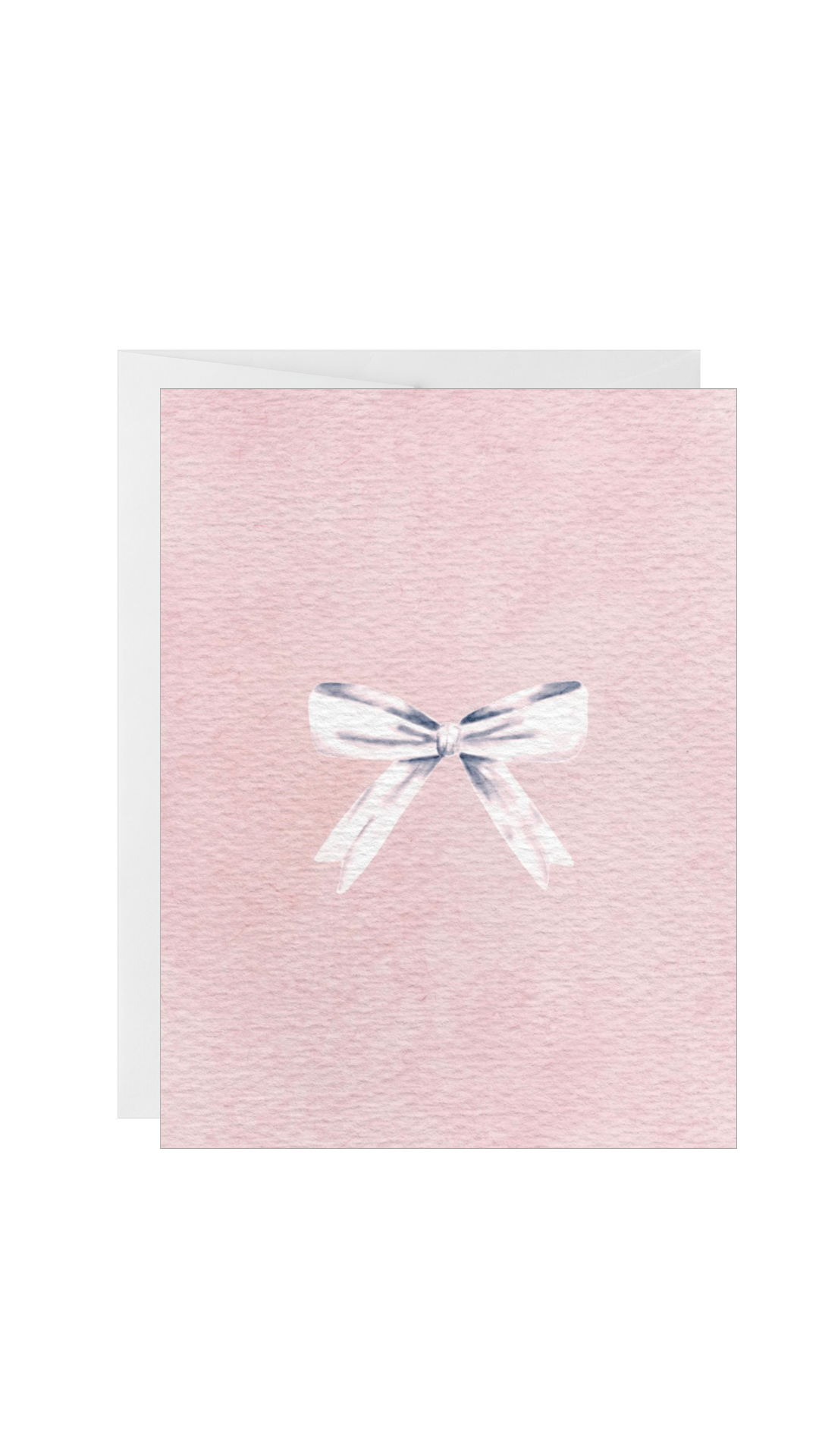 Vintage Bow Card (Pink)