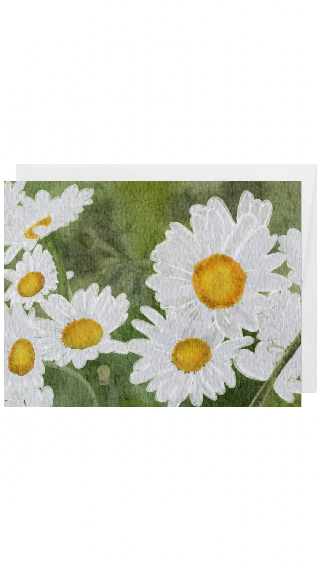 Daisy Watercolored Card