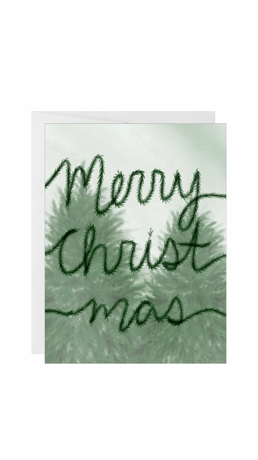 Merry Christmas Tree Card