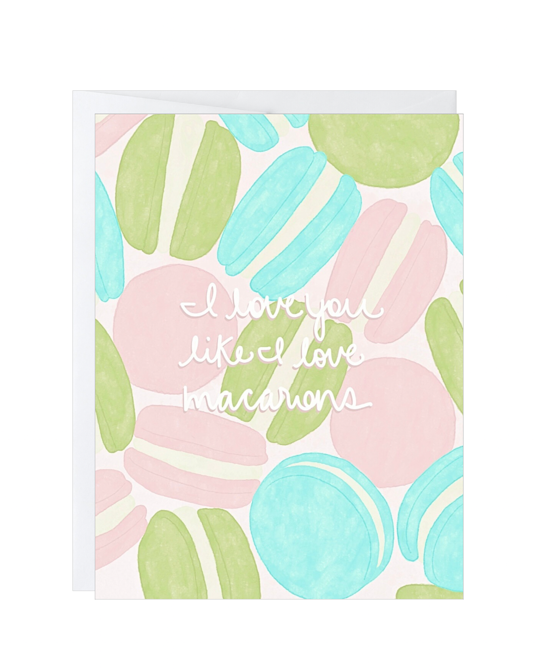 I Love You Macaron Card