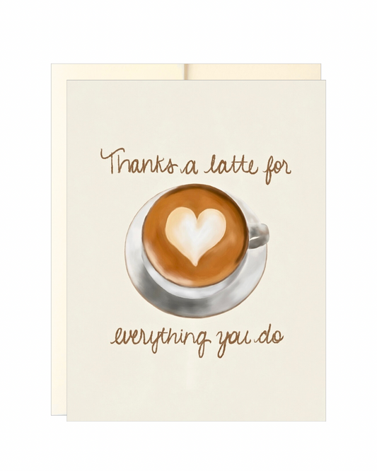Thanks A Latte Card
