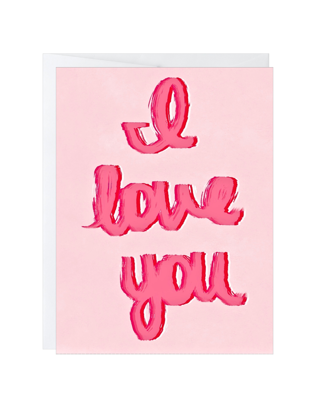 I Love You Pink Card