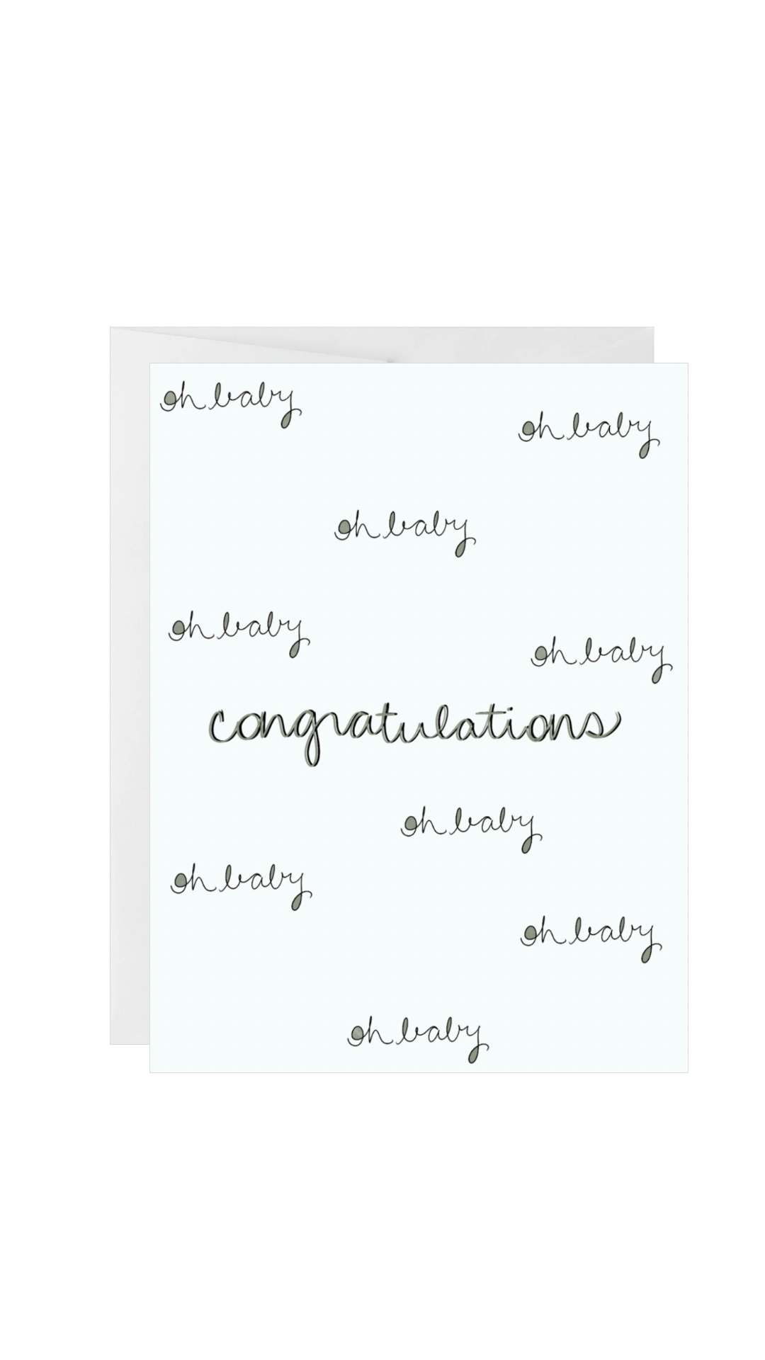 Congratulations Oh Baby Card