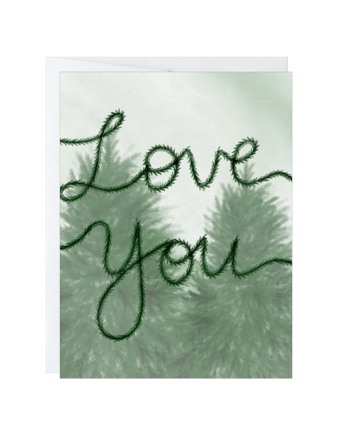 Love You Christmas Tree Card