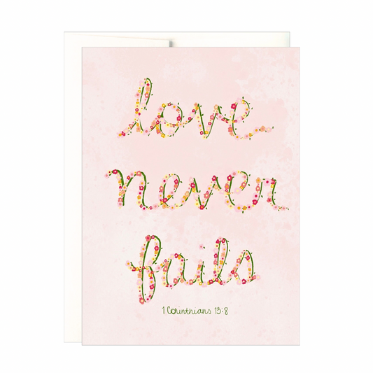 Love Never Fails Card