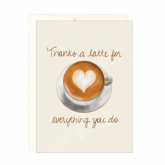 Thanks A Latte Card
