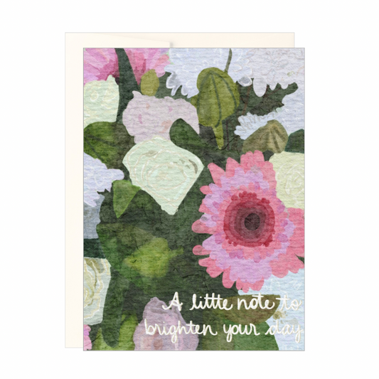 A Little Note Floral Watercolor Card